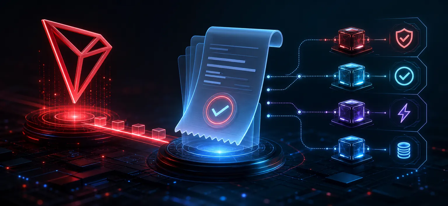 المتطلبات: إيصالات معاملات ترون — WikiTron