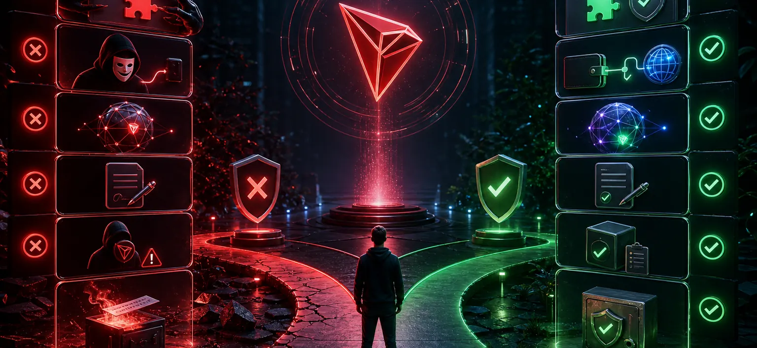 Common mistakes: TronLink wallet — WikiTron