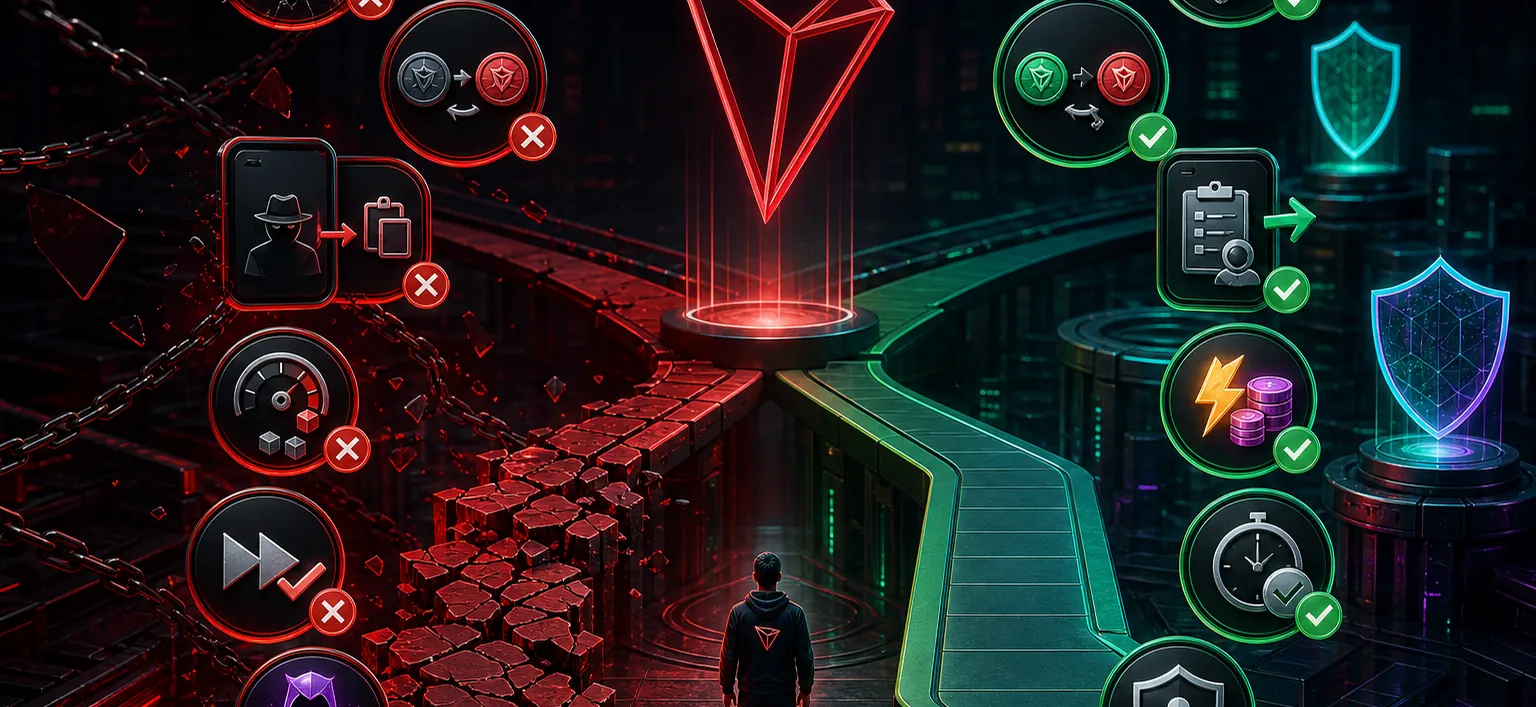 Распространенные ошибки: Доверительный кошелек на TRON — WikiTron