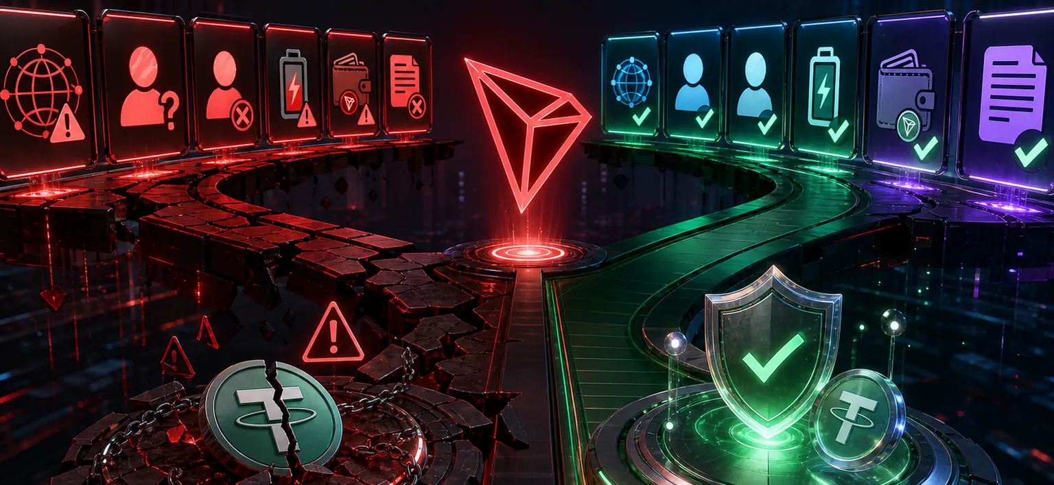 Greșeli frecvente: USDT TRC-20 transferuri — WikiTron