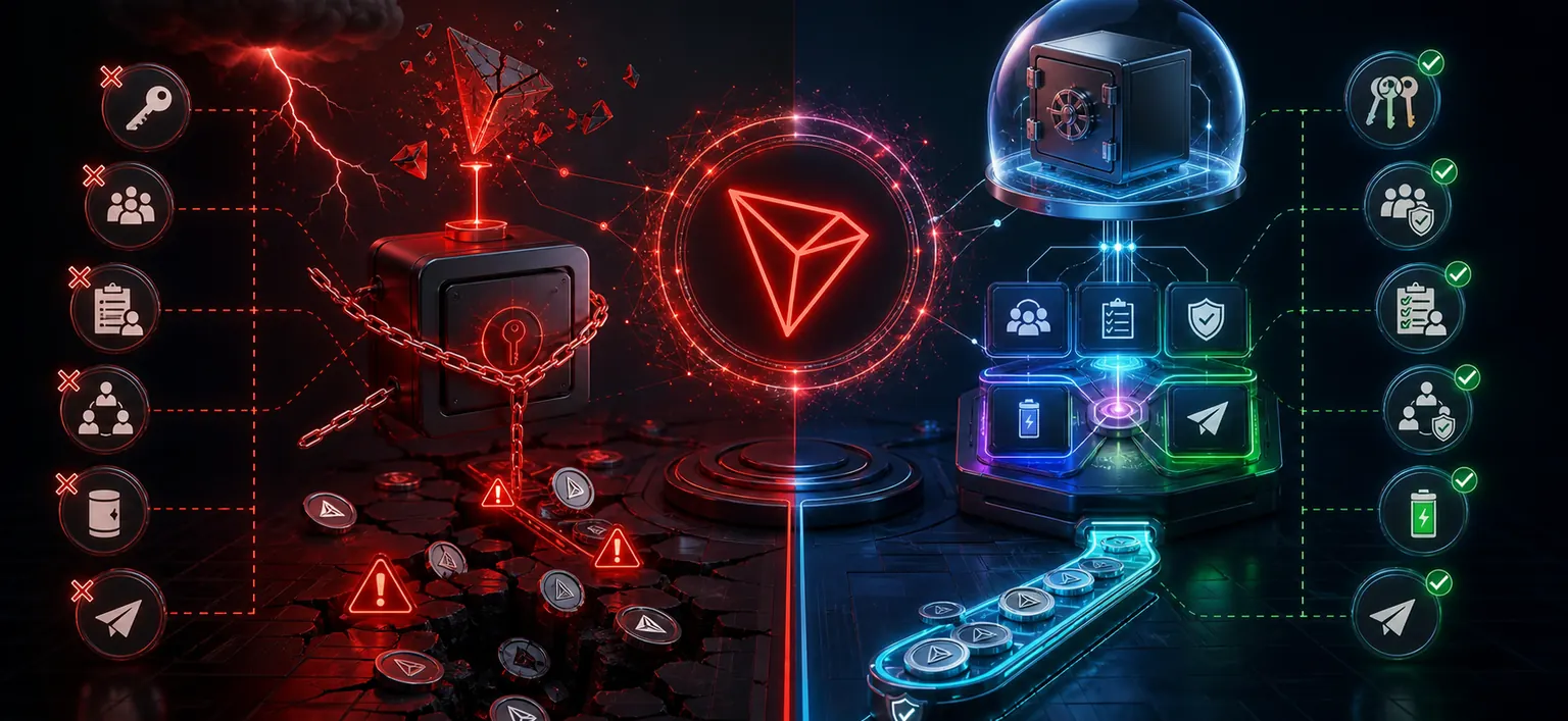 Common mistakes: business TRON wallets — WikiTron