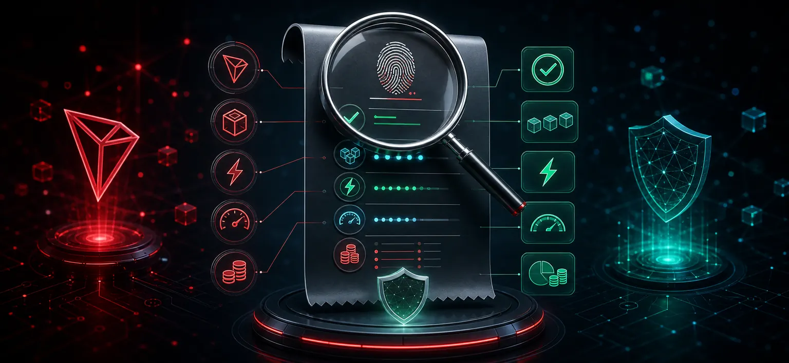Checklist: TRON transaction receipts — WikiTron